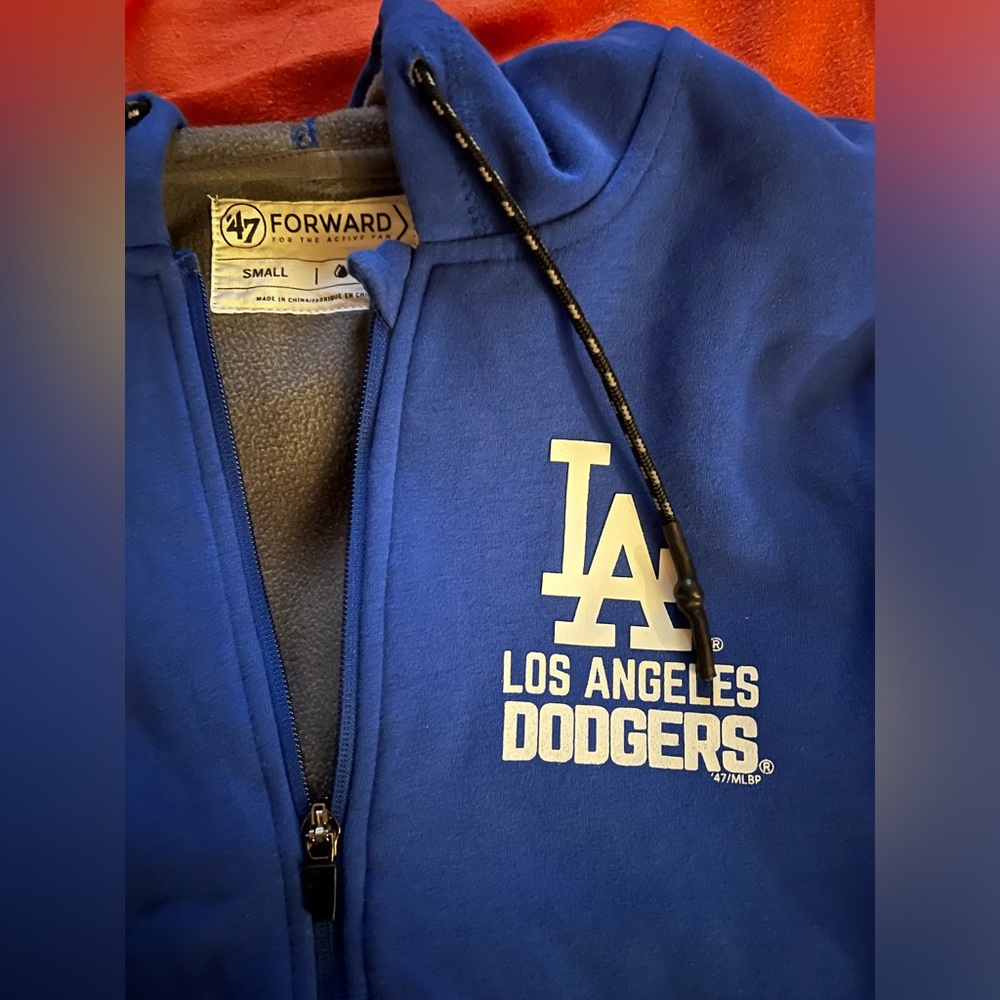 DODGERS ZIP UP HOODIE